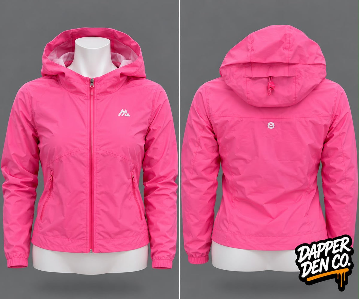 Montirex Mist Women’s Pink Waterproof Hooded Ripstop Raincoat Jacket Zip M