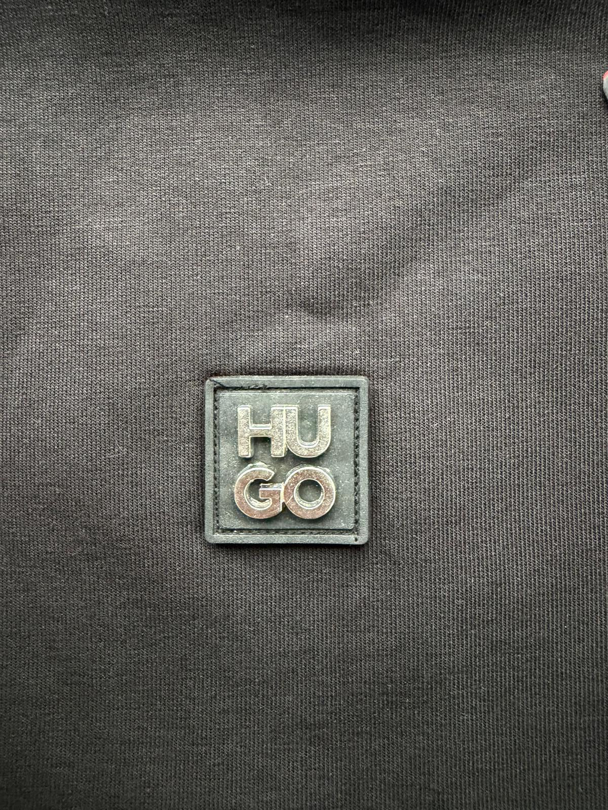 HUGO Men's Black Crew Neck Pullover Logo Sweatshirt Size Small 50533689