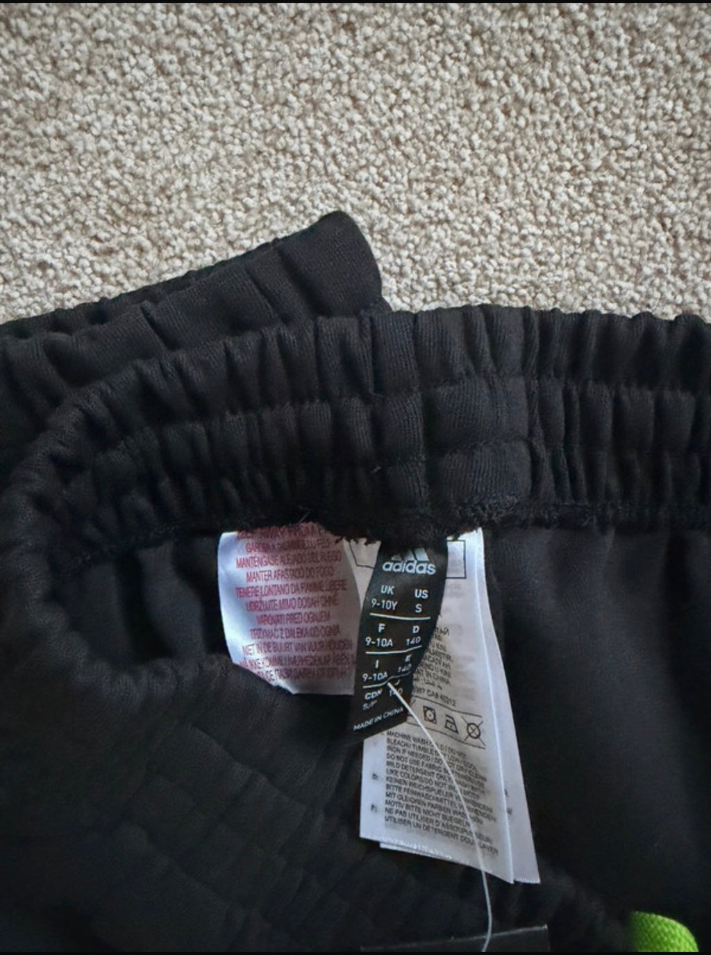 adidas x LEGO U LEGO V Pant Black Fleece Jogger Trousers Pockets Size S Teens