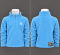 Montirex Teen’s  Polartec Blue 1/2 Zip Fleece Sweatshirt High Neck  Size S