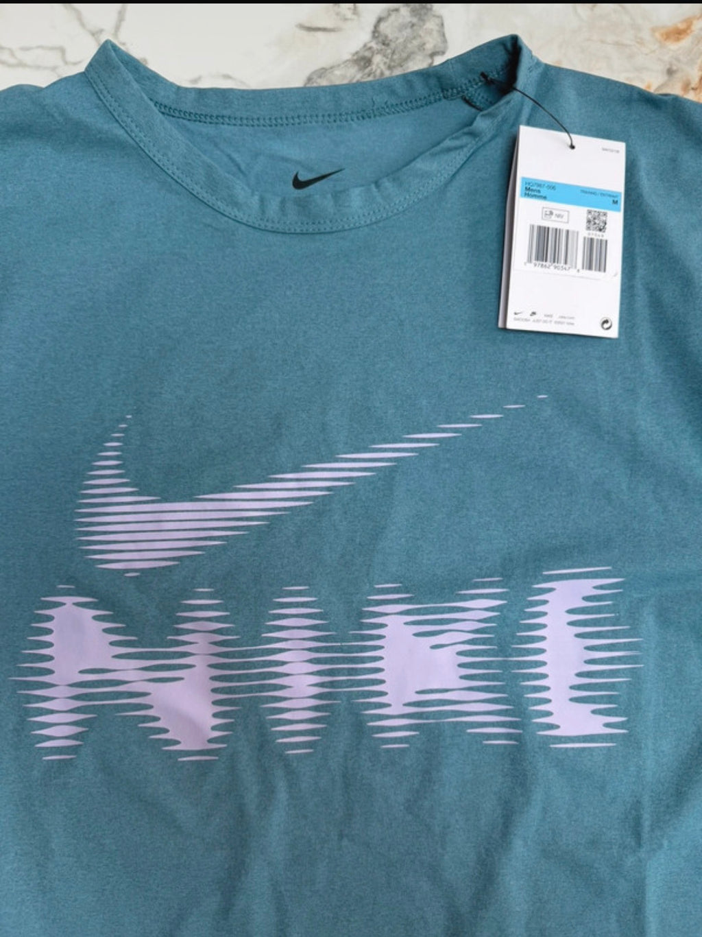 Nike Dri-FIT Men's 2pc T-Shirt & Shorts Set Pockets Drawstring Blue M