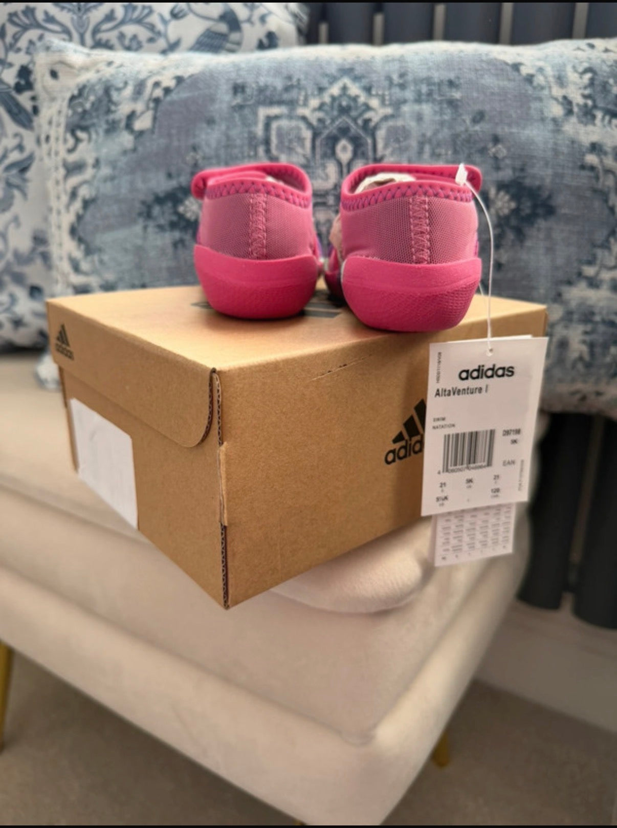 adidas AltaVenture I Baby Sandals Pink/Purple/Mint UK 5 EU 21 D97198