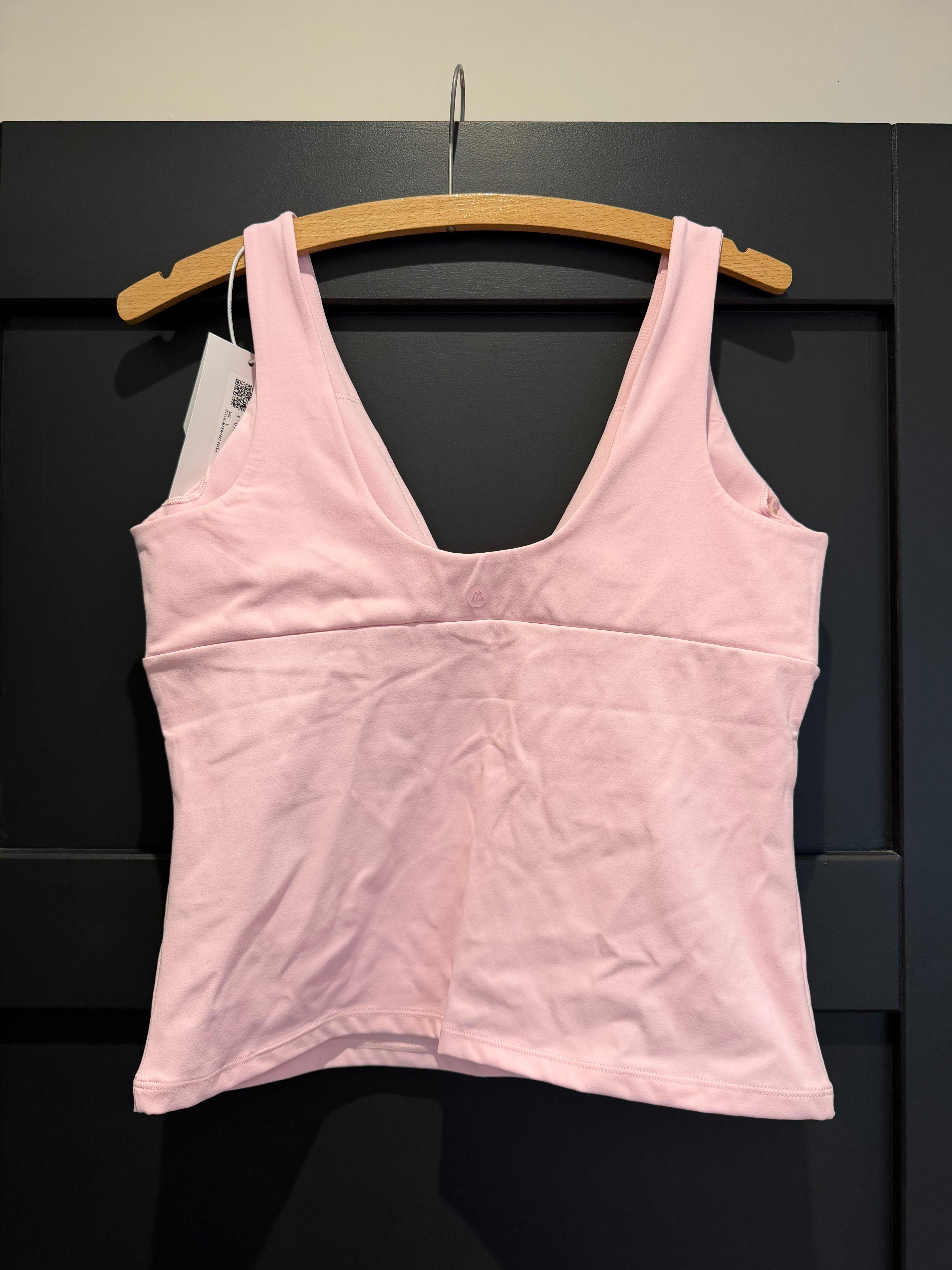 Montirex Womens powder tank light pink size Large brand new with tags