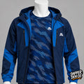 Montirex Boys 2pc Hooded Full Zip Track Jacket & T-Shirt Pockets Blue XL