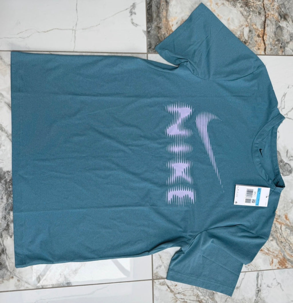 Nike Dri-FIT Men's 2pc T-Shirt & Shorts Set Pockets Drawstring Blue M