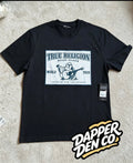 True Religion Men’s Black Logo Graphic Print Crew Neck Short Sleeve T-Shirt L