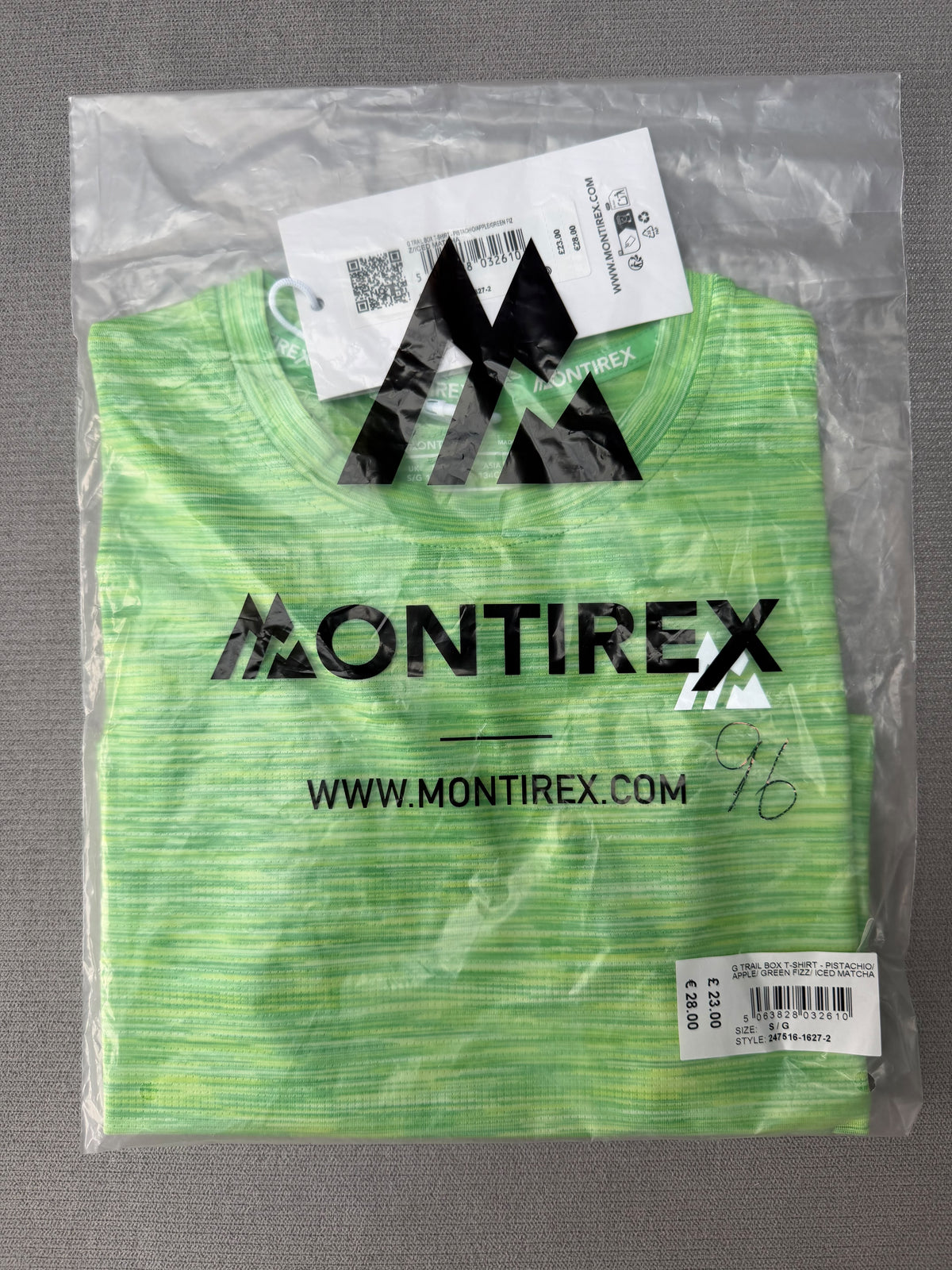 Montirex Girls Green Heathered Short Sleeve Crew Neck T-Shirt Size S/G 5-7