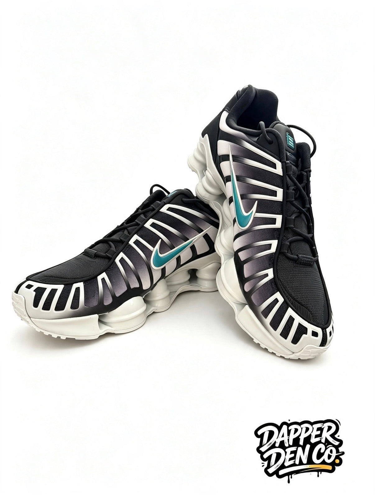 Nike Shox TL Mens size 10 Black/White/Blue