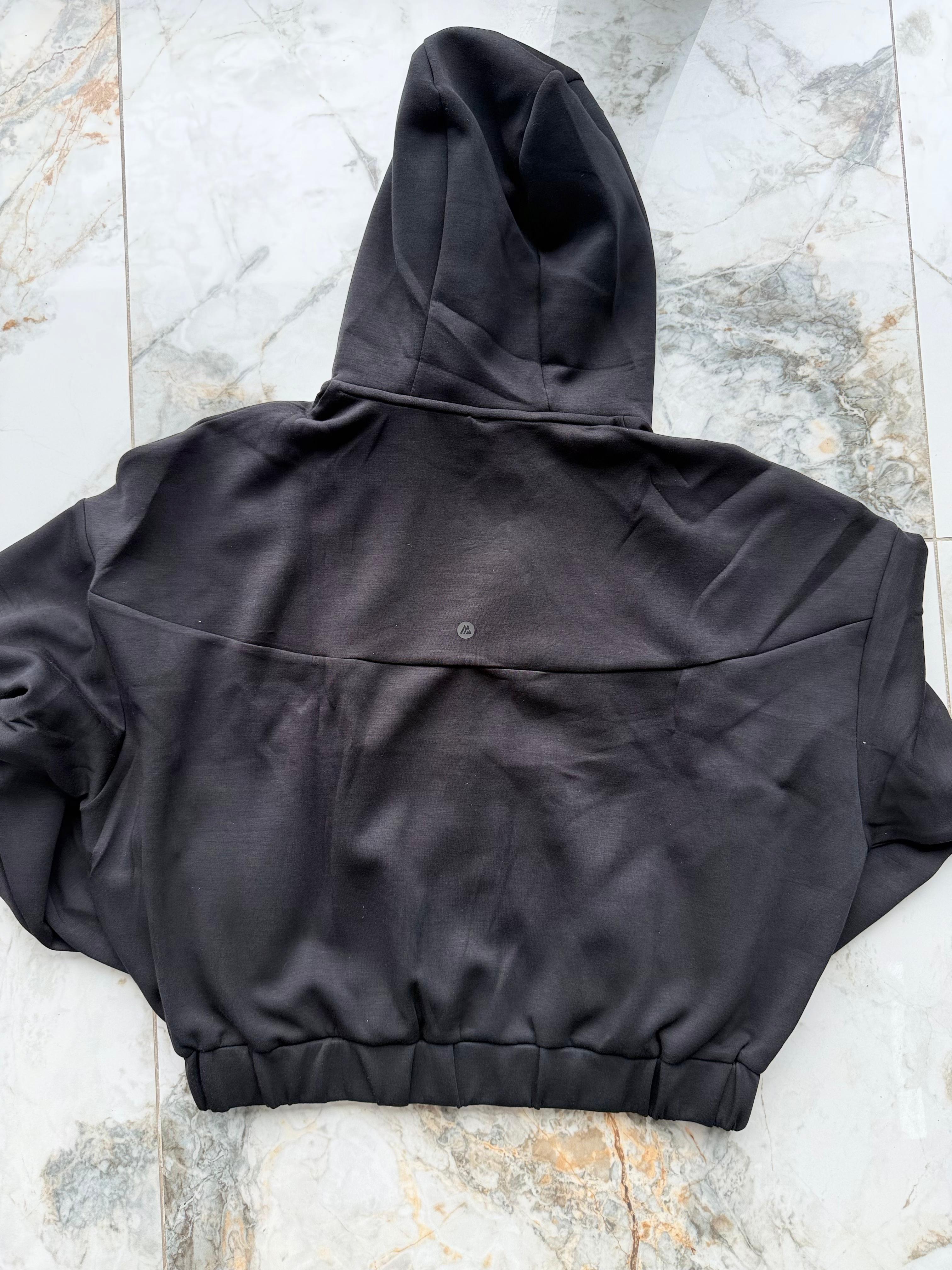 Montirex Womens Black Full Zip Hooded powder Hoodie  Size XS MTXW1426-001-1