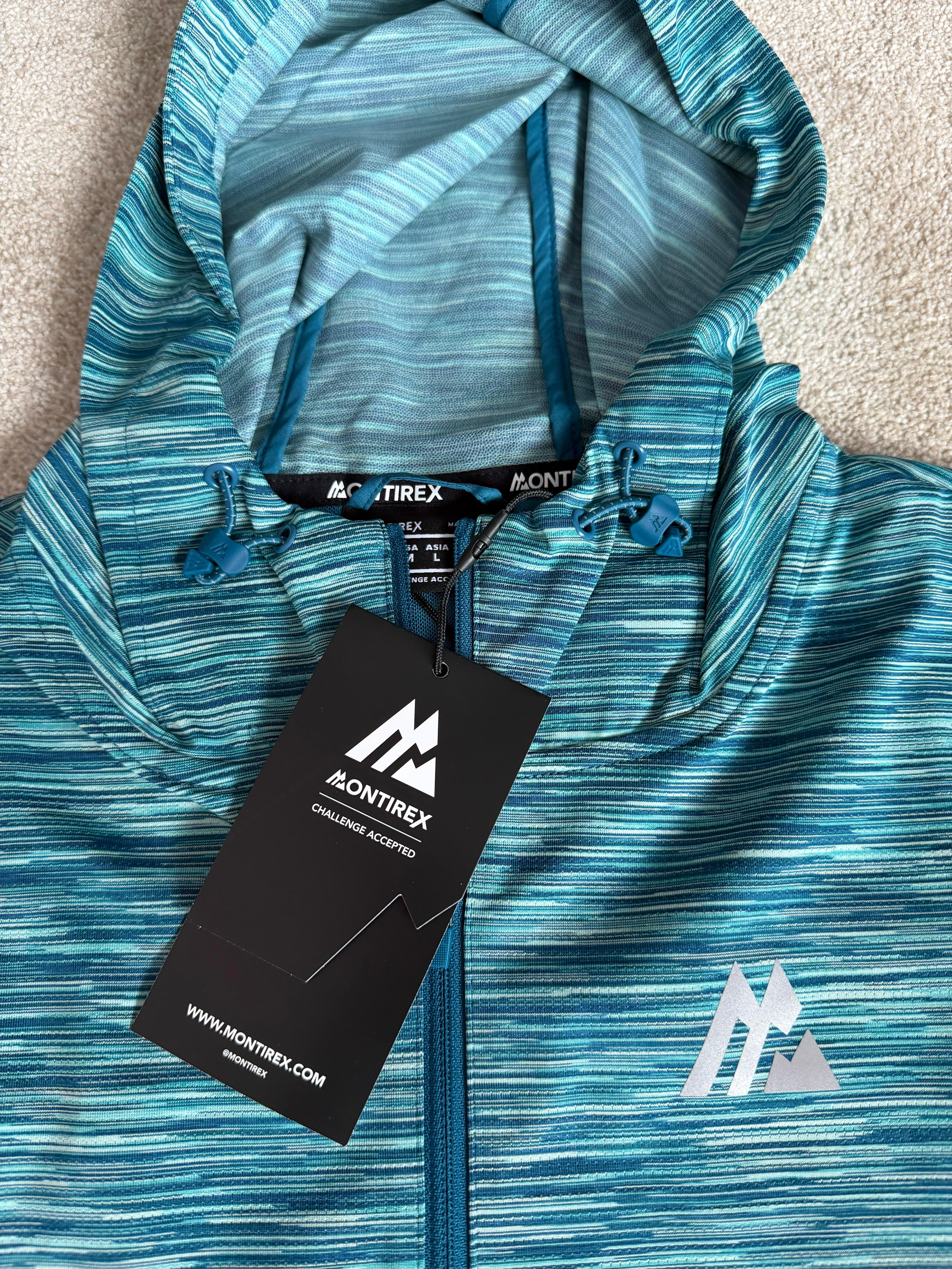 Montirex Trail windbreaker & Dri Fit T-Shirt set. Size Medium