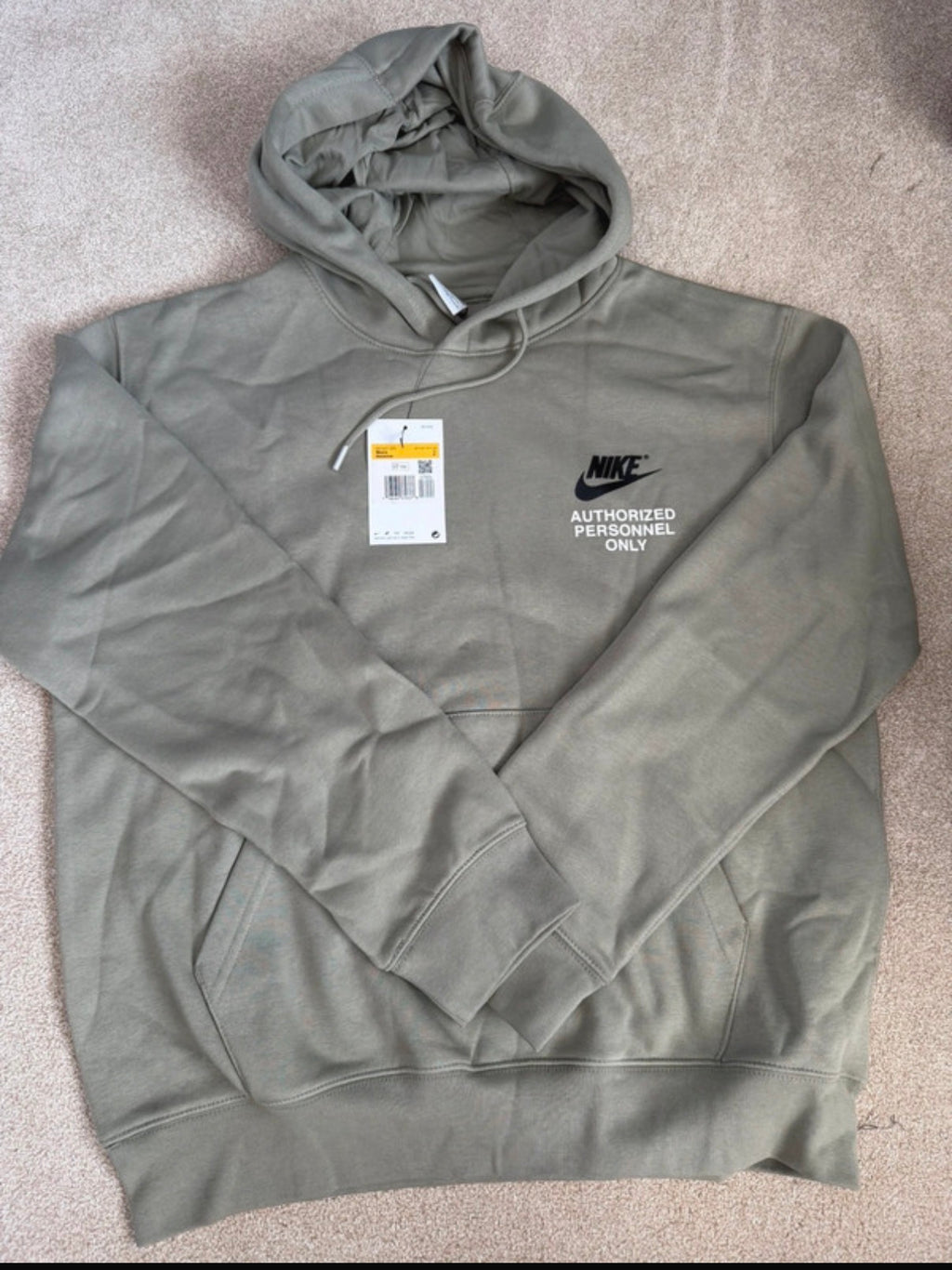 Nike Authorized Personnel Only Logo Men's 2pc Hoodie & Track Pants Set S