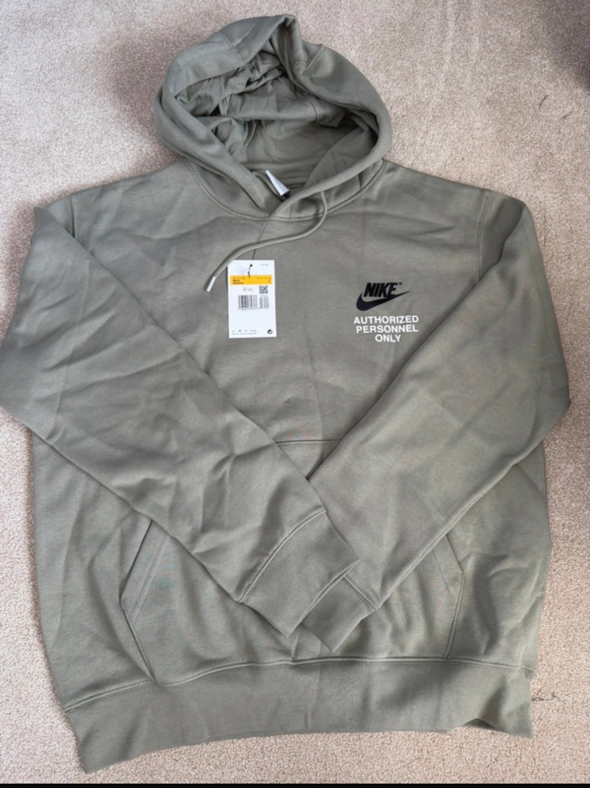 Nike Authorized Personnel Only Logo Men's 2pc Hoodie & Track Pants Set S