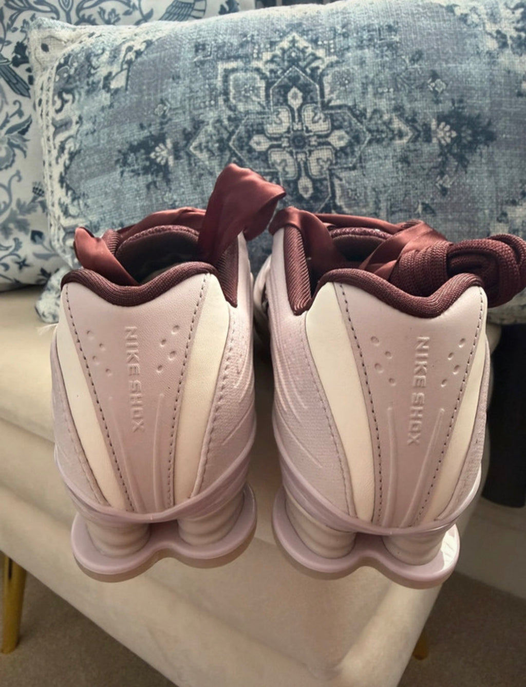 Nike Shox Z SE Women's Pink/Burgundy Lace-Up Low Top Trainers UK 4.5 EU 38
