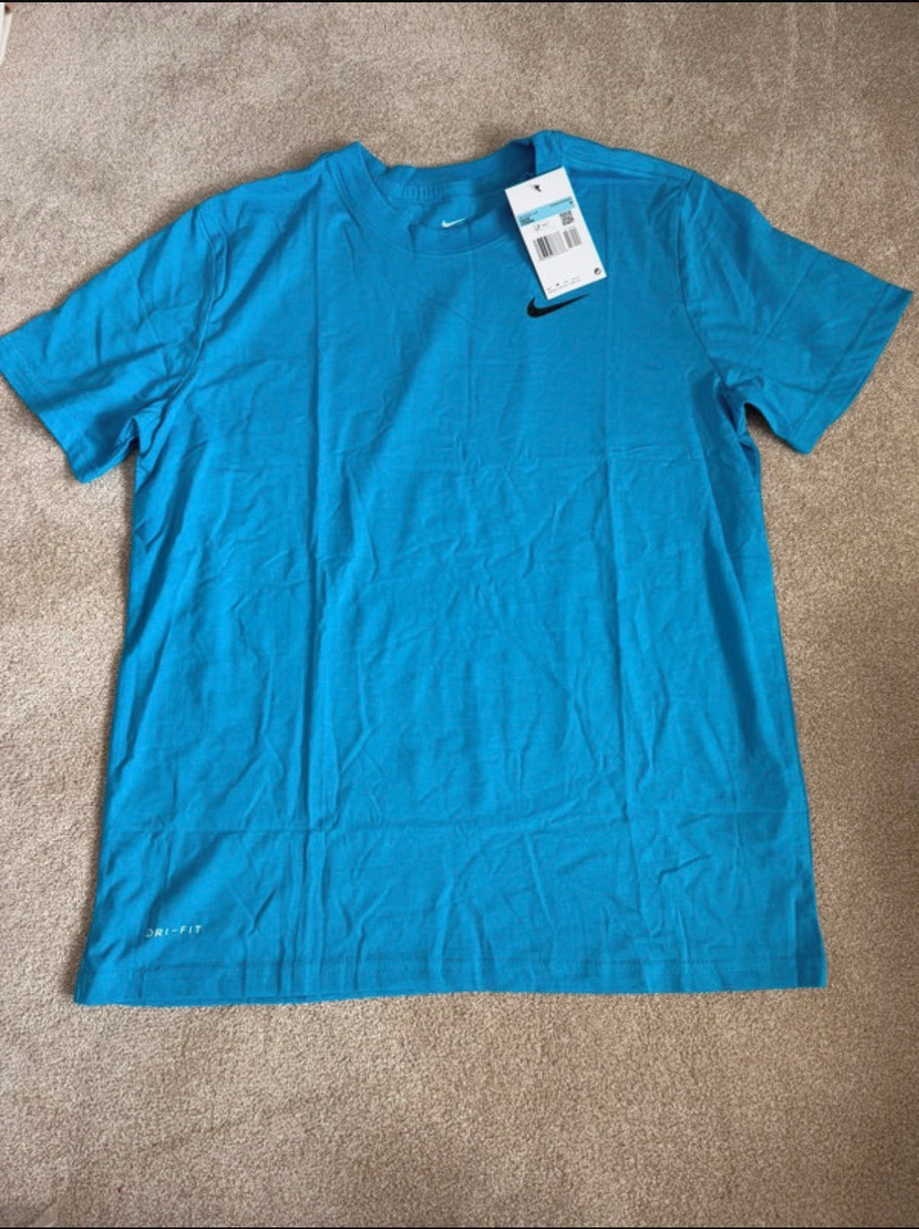 Nike Dri-FIT Men's Blue Crew Neck T-Shirt Size M AR6029-447