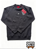 HUGO Men's Black Crew Neck Pullover Logo Sweatshirt Size Small 50533689