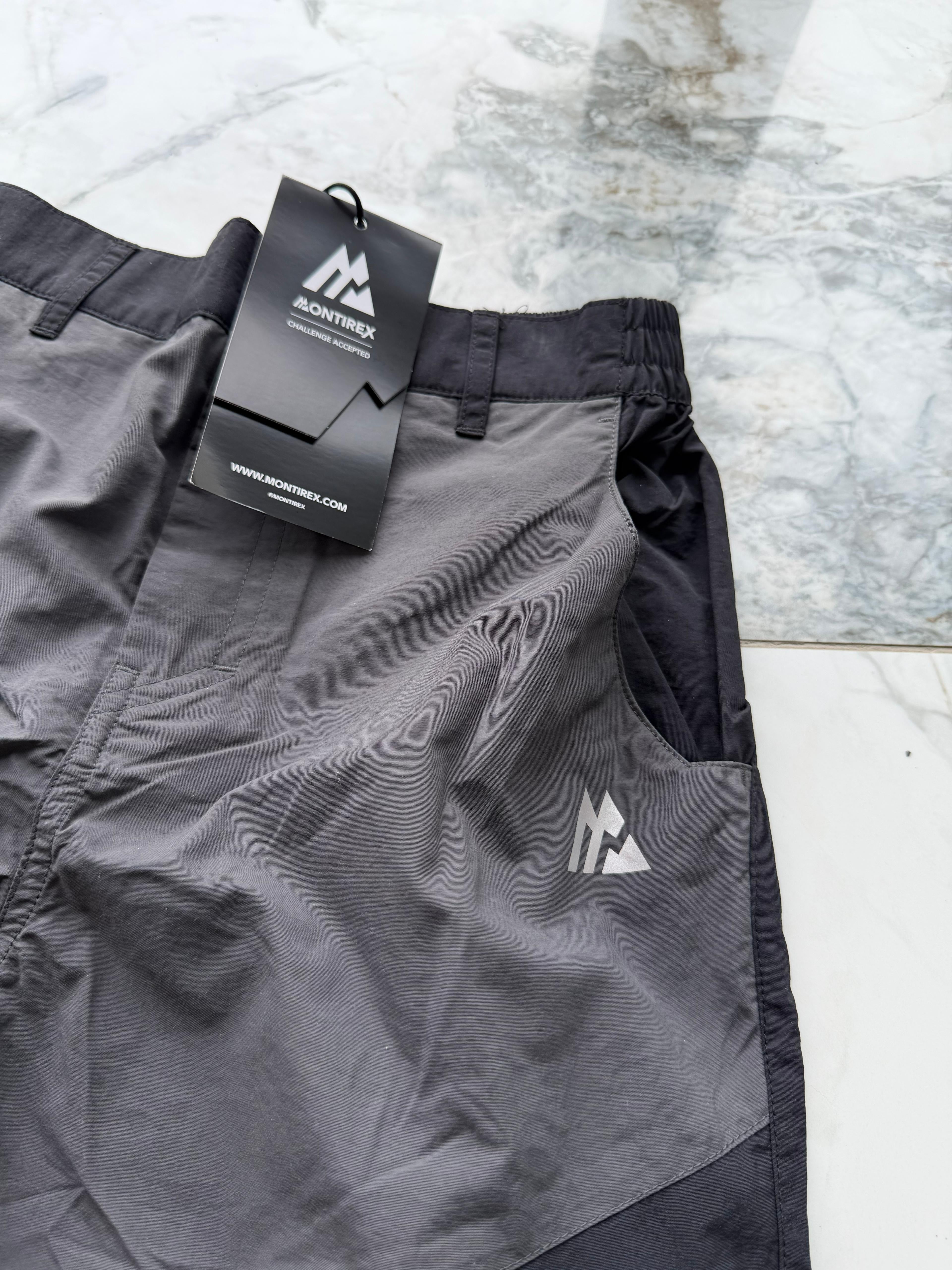 Montirex Boys Black Hiking/Camping Trousers, Polyester, Size L Age 12-13