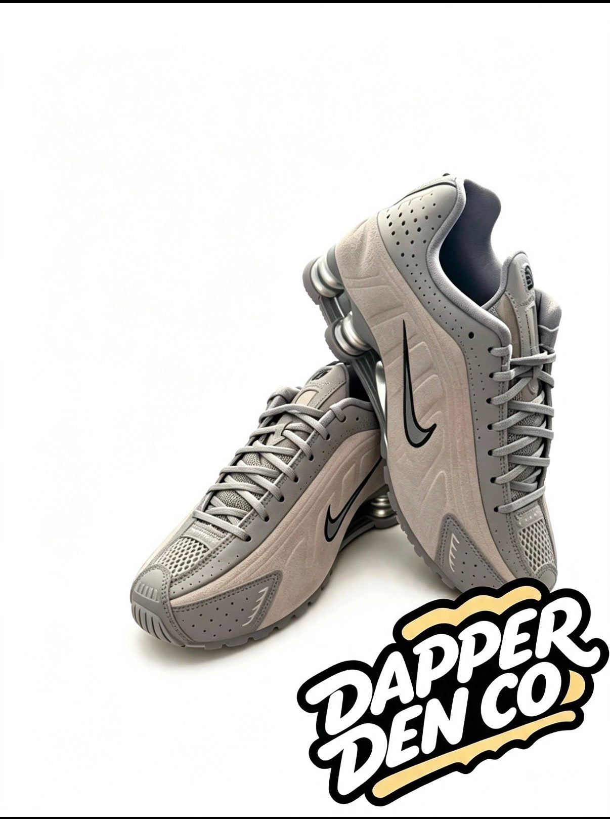 Nike Shox R4 Women's Grey/Black Lace-Up Low Top Trainers UK 4 EU 37.5