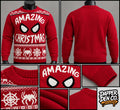 Christmas Spider-Man Amazing Christmas Red Knit Jumper Crew Neck L