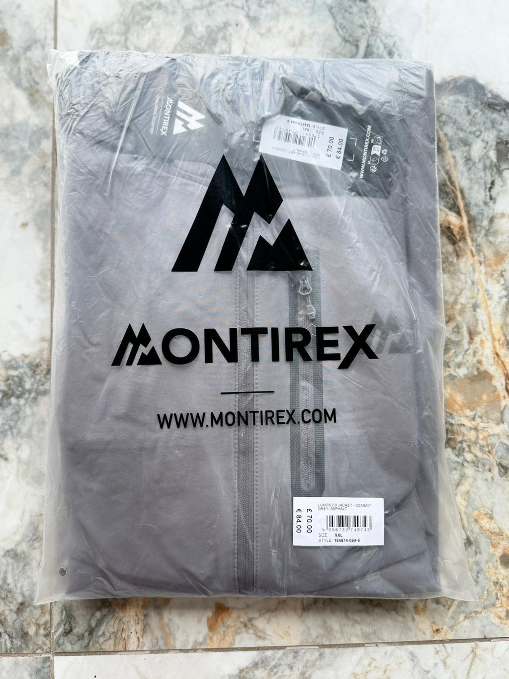 Montirex Lumos 2.0 Men’s Hooded Full Zip Softshell Jacket Grey 2XL