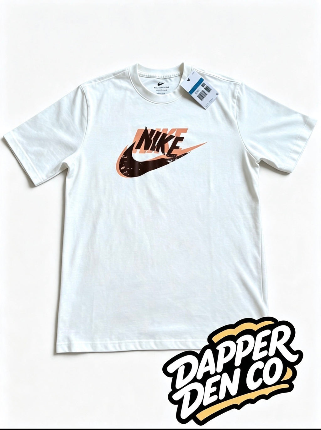 Nike The Nike Tee Men’s White Logo Graphic Crew Neck T-Shirt M