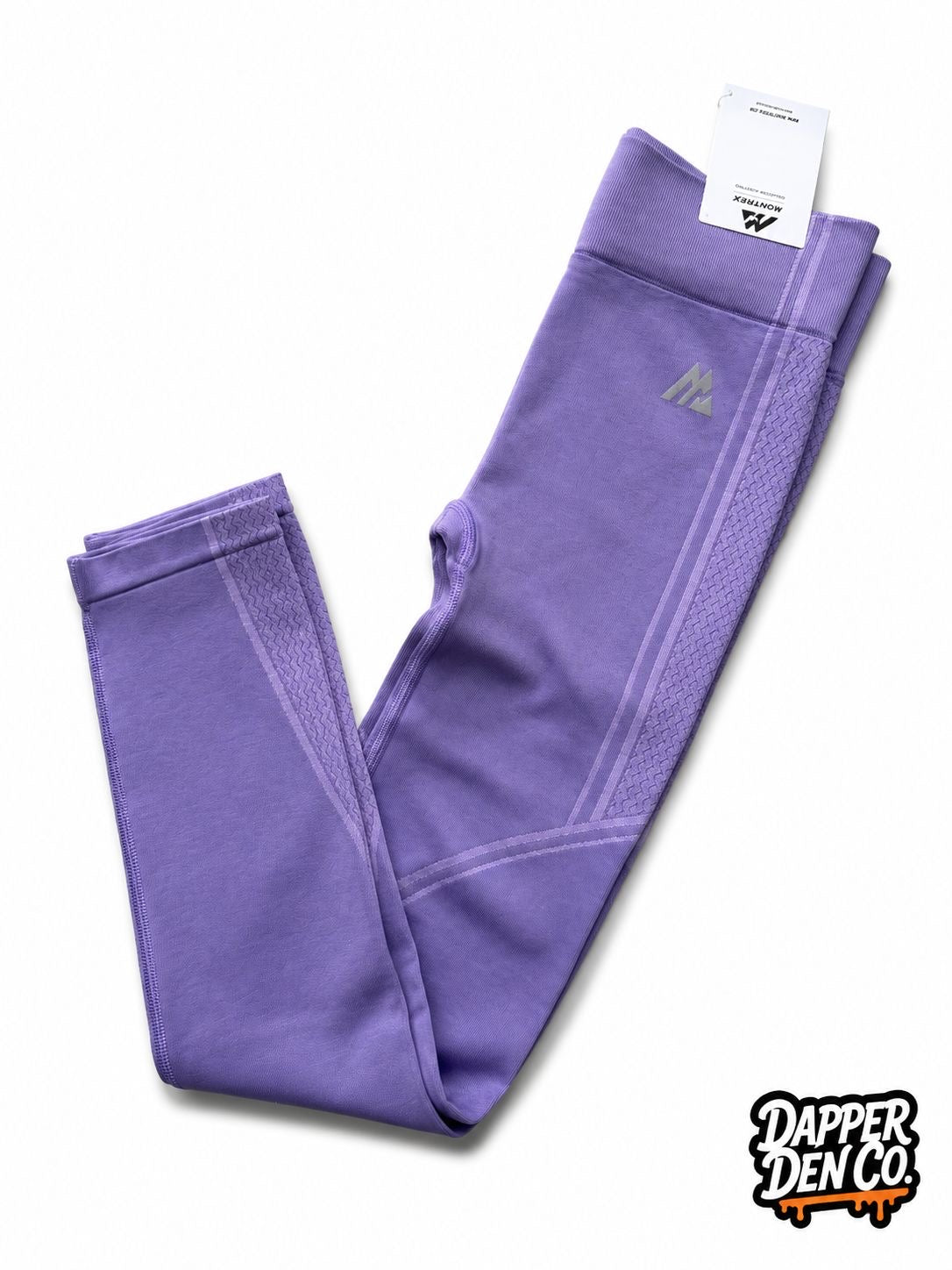Montirex Harmony Girls  Purple Ankle Leggings Size M Stretch Elastic Waist