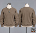 HUGO Men's Beige Crew Neck Pullover Logo Sweatshirt Size Medium 50533689