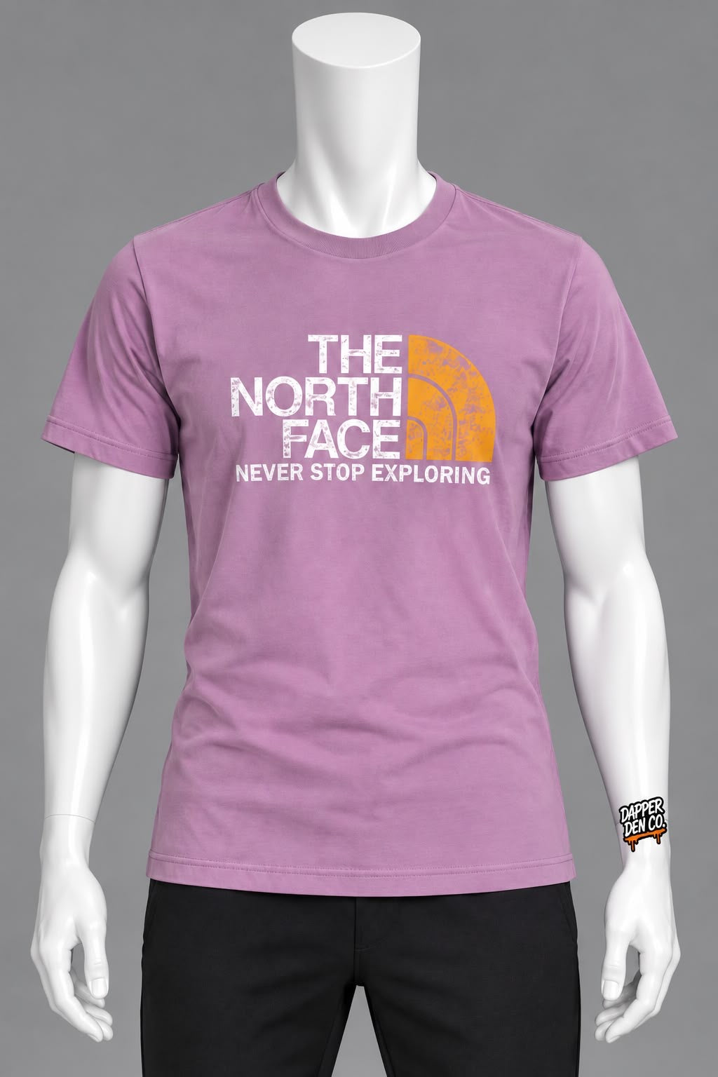 The North Face Men’s Purple Logo Graphic Print Crew Neck T-Shirt Short Sleeve M