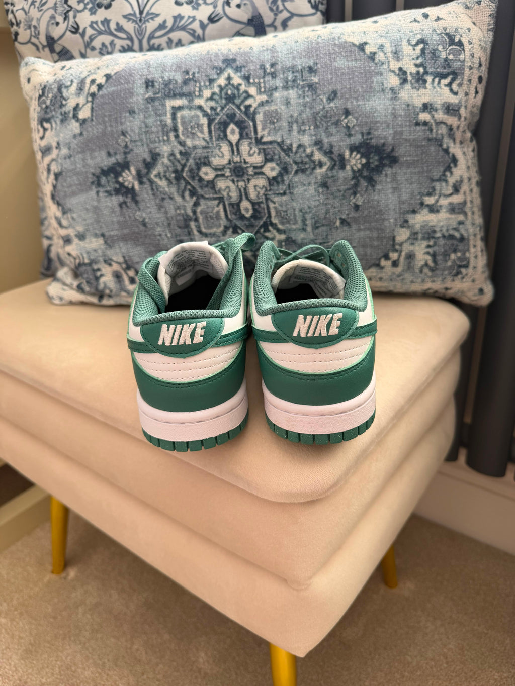 Nike Dunk Low Next Nature Women's Green/White Lace-Up Trainers UK 3 EU 36