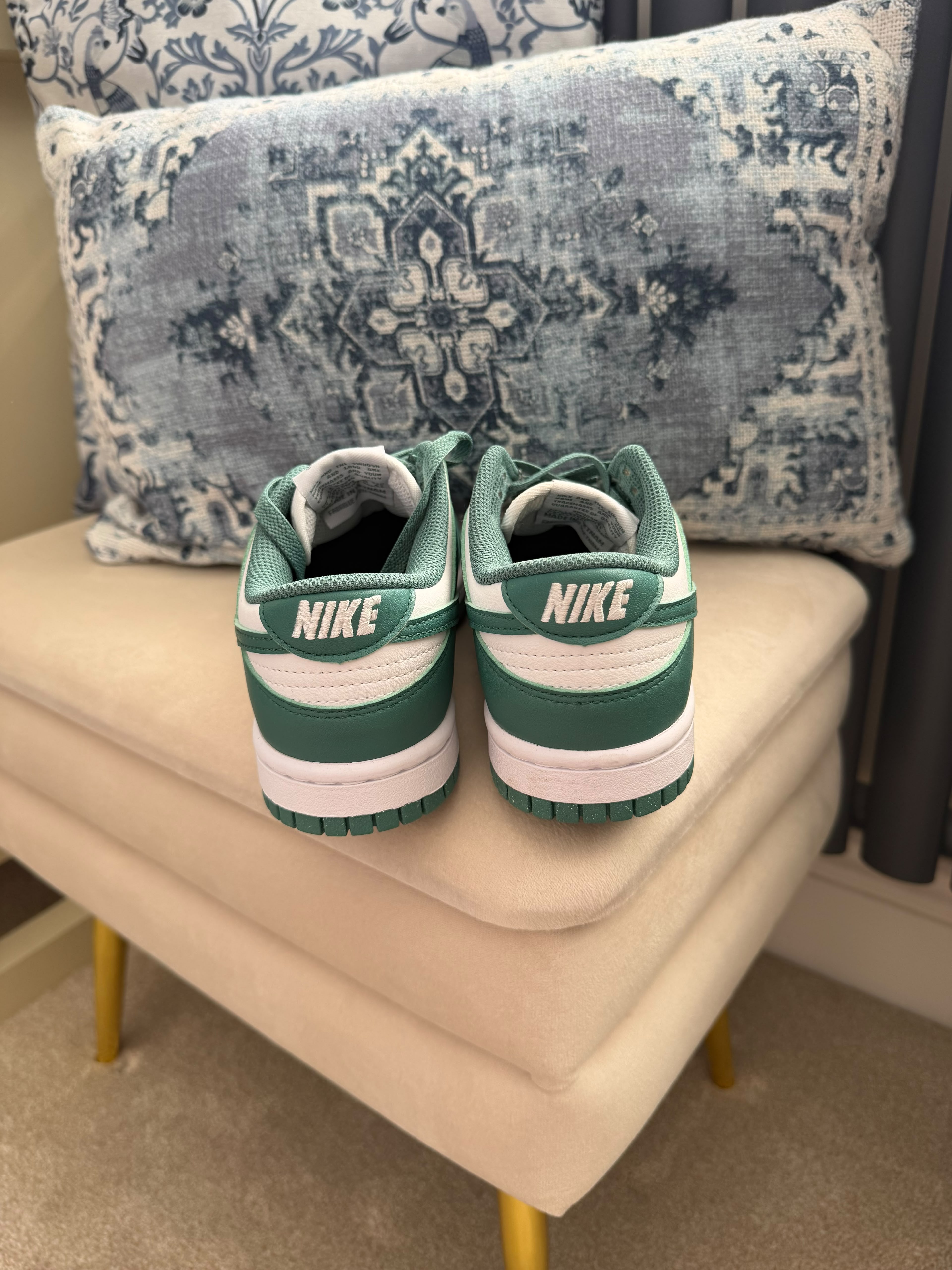 Nike Dunk Low Next Nature Women's Green/White Lace-Up Trainers UK 3 EU 36