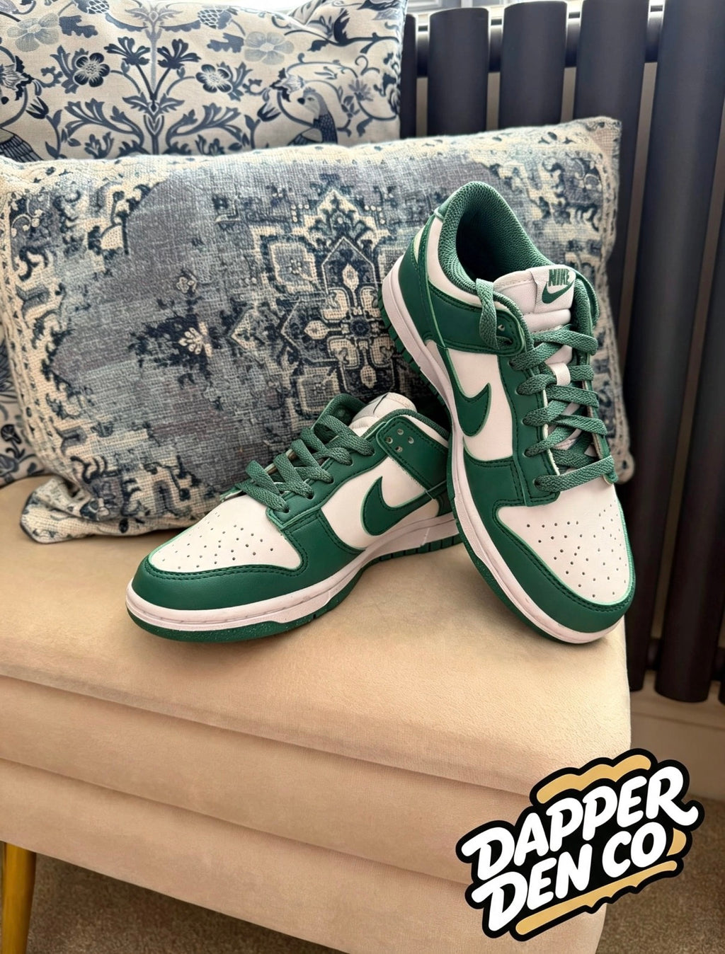 Nike Dunk Low Next Nature Women's Green/White Lace-Up Trainers UK 3 EU 36