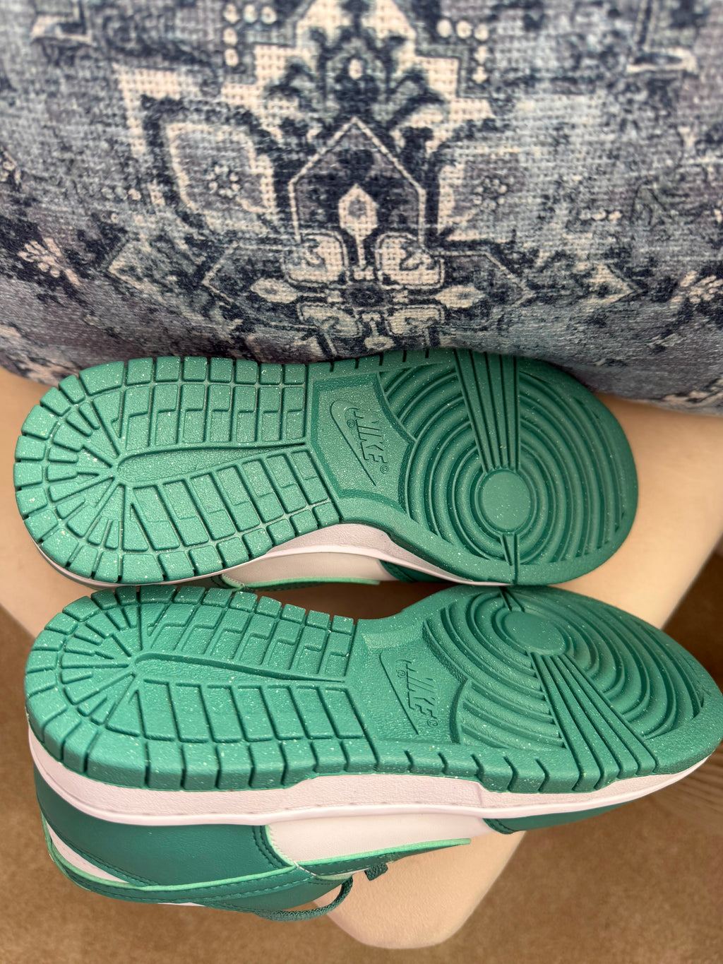Nike Dunk Low Next Nature Women's Green/White Lace-Up Trainers UK 3 EU 36