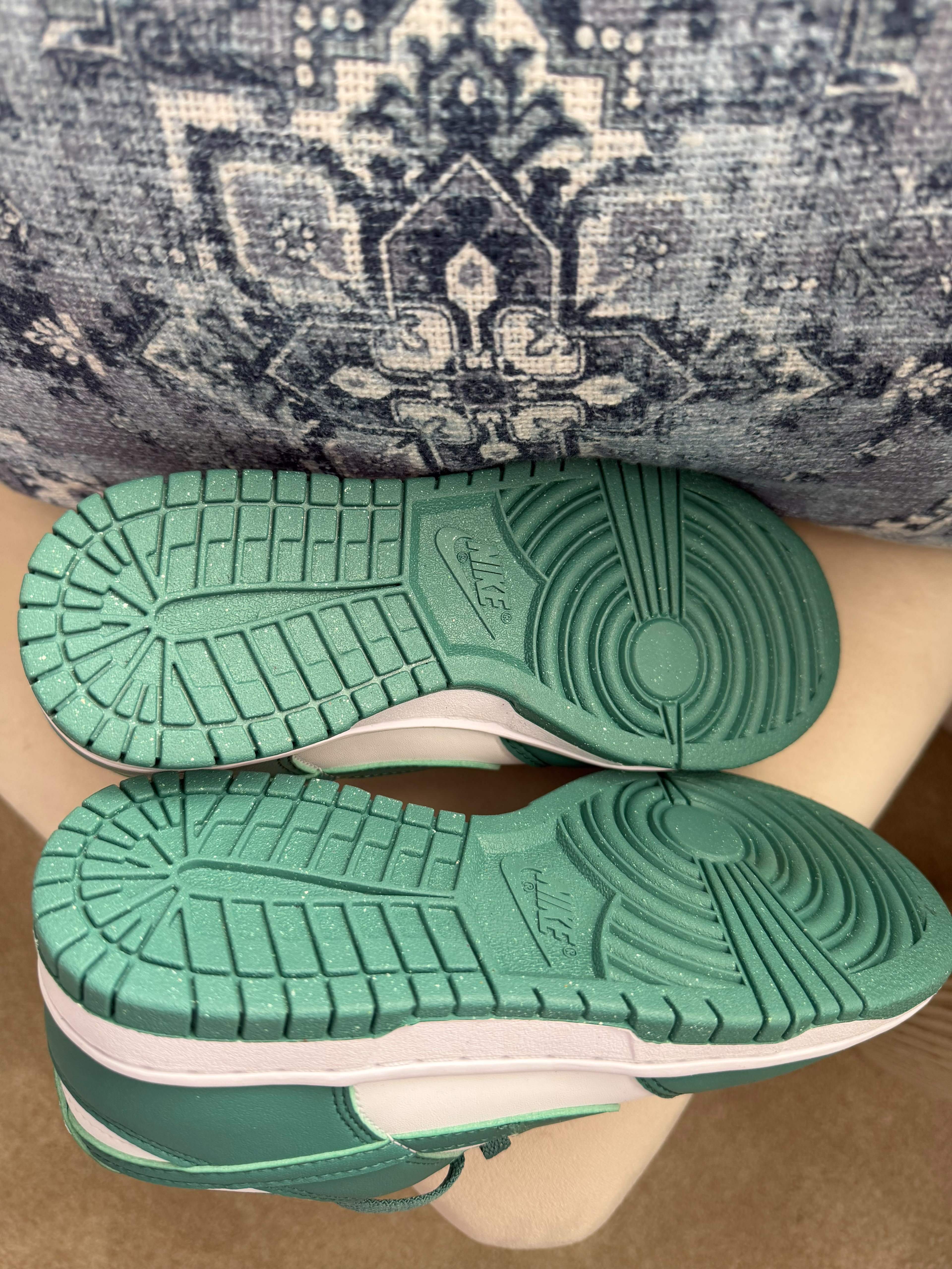 Nike Dunk Low Next Nature Women's Green/White Lace-Up Trainers UK 3 EU 36