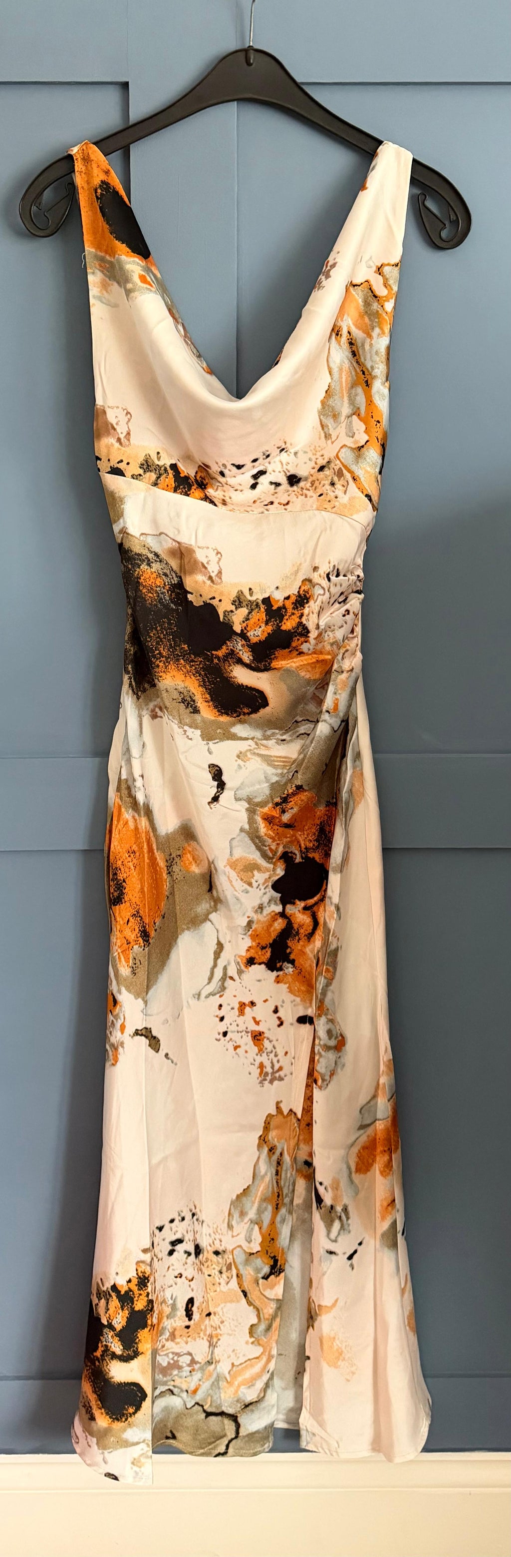Wkndgirl Satin cowelneck dress size 10