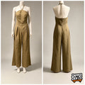 Boohoo Khaki Halter Jumpsuit size 10