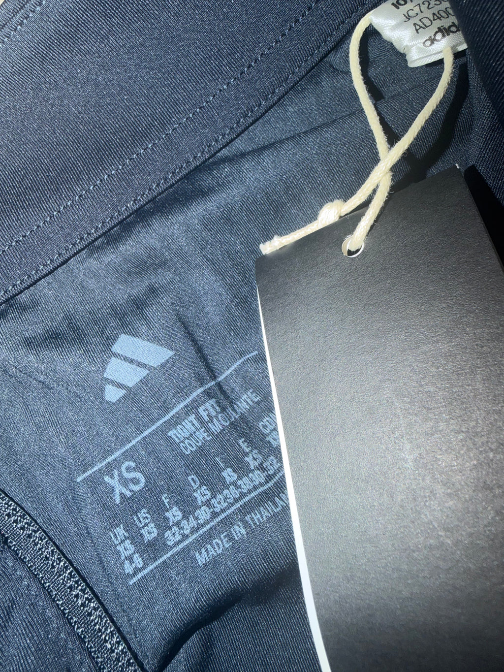 adidas Women's Black/White Cropped Track Jacket XS Full Zip Lightweight