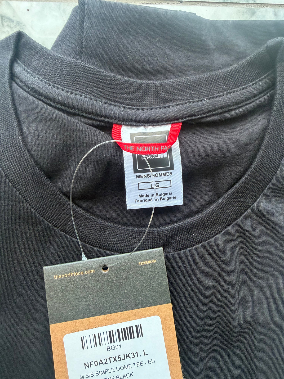 The North Face Men’s Black Logo Crew Neck Short Sleeve T-Shirt Large NF0A2TX5JK31