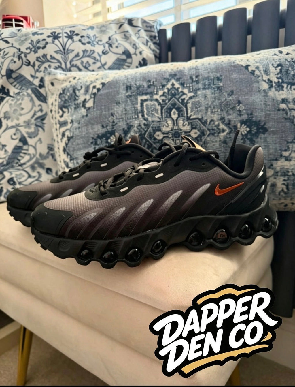 Nike Air Max DN8 (GS) Kids Trainers UK 6 EU 40 Grey Black Orange HF7310 022