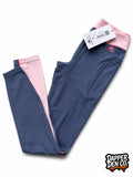 Montirex MTX Run Colourblock High Rise Ankle Leggings Pockets XS Blue/Pink