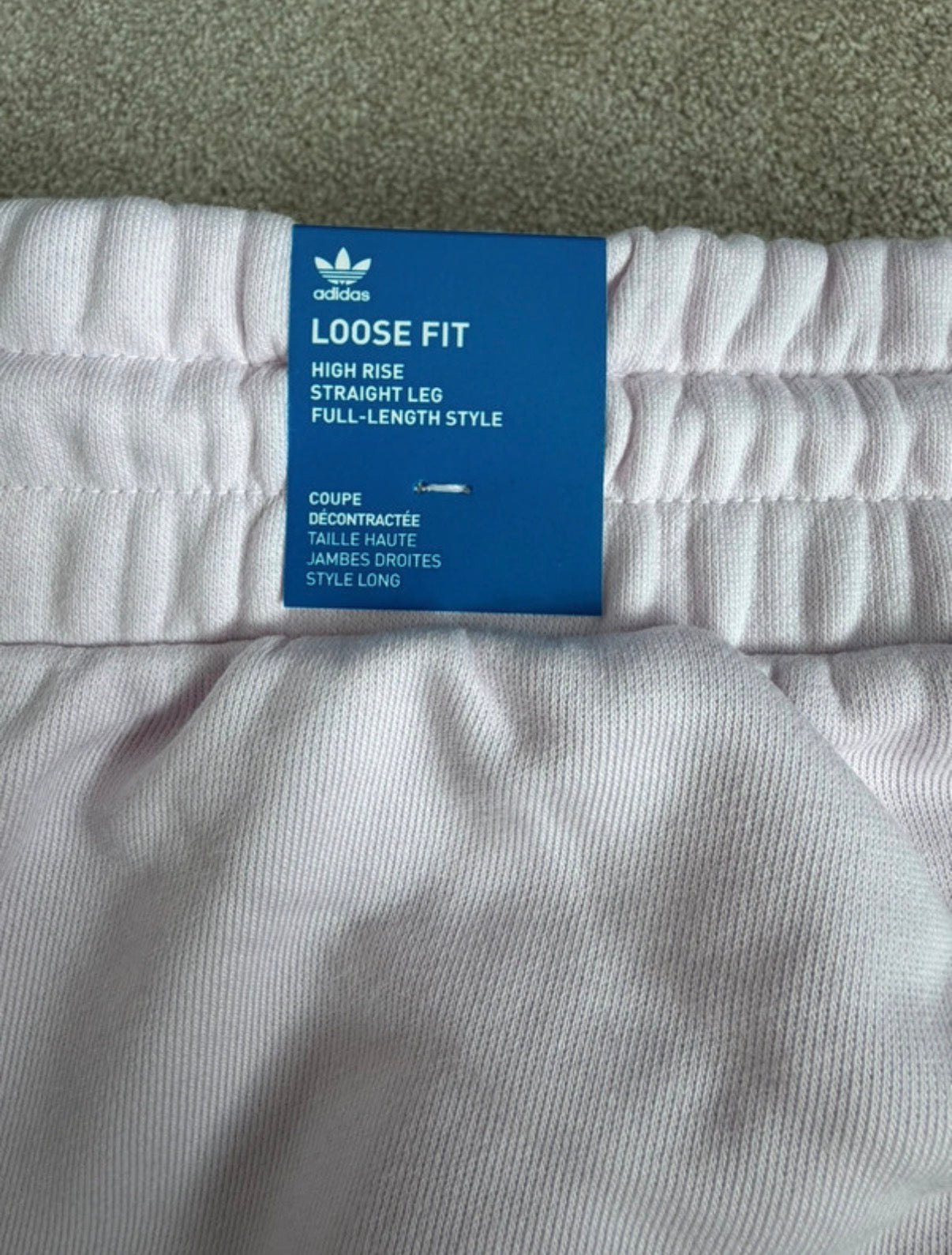 adidas Originals Pink Loose Fit WOMENS Straight Leg Sweatpants Pockets XL