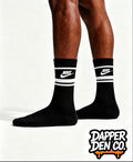 Nike Everyday Essential Dri-FIT Crew Socks M 3-Pack Black/White Striped 5-8