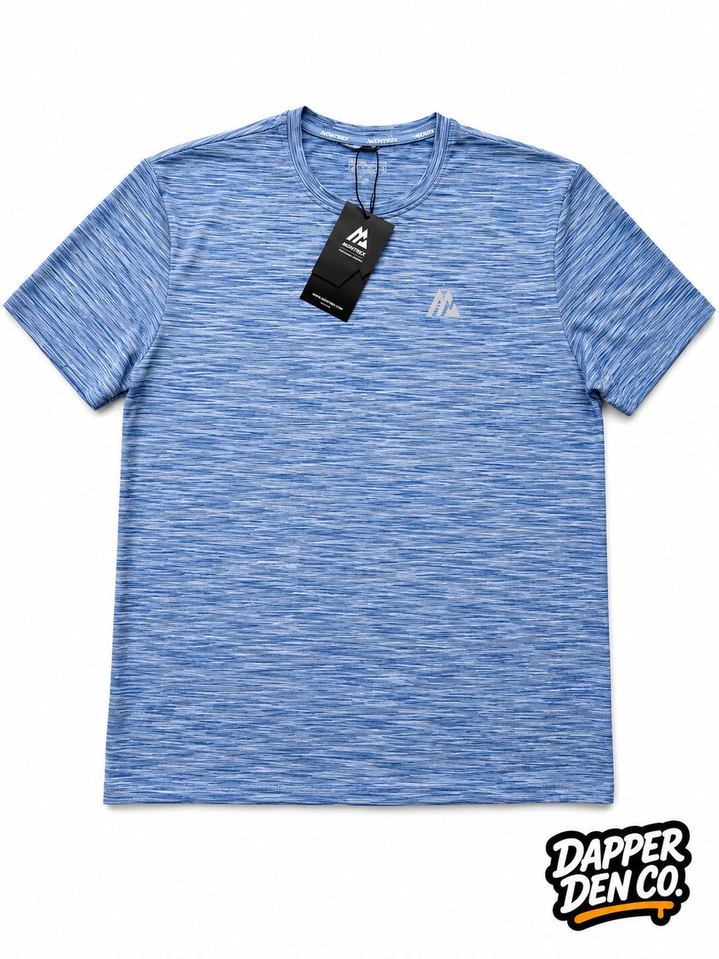 Montirex Trail 2.0 Men's Blue Polyester Logo Crew Neck T-Shirt Size L
