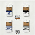 Nike Everyday Essential Crew Socks White/Black/Blue Striped L 4 Pack12 pairs