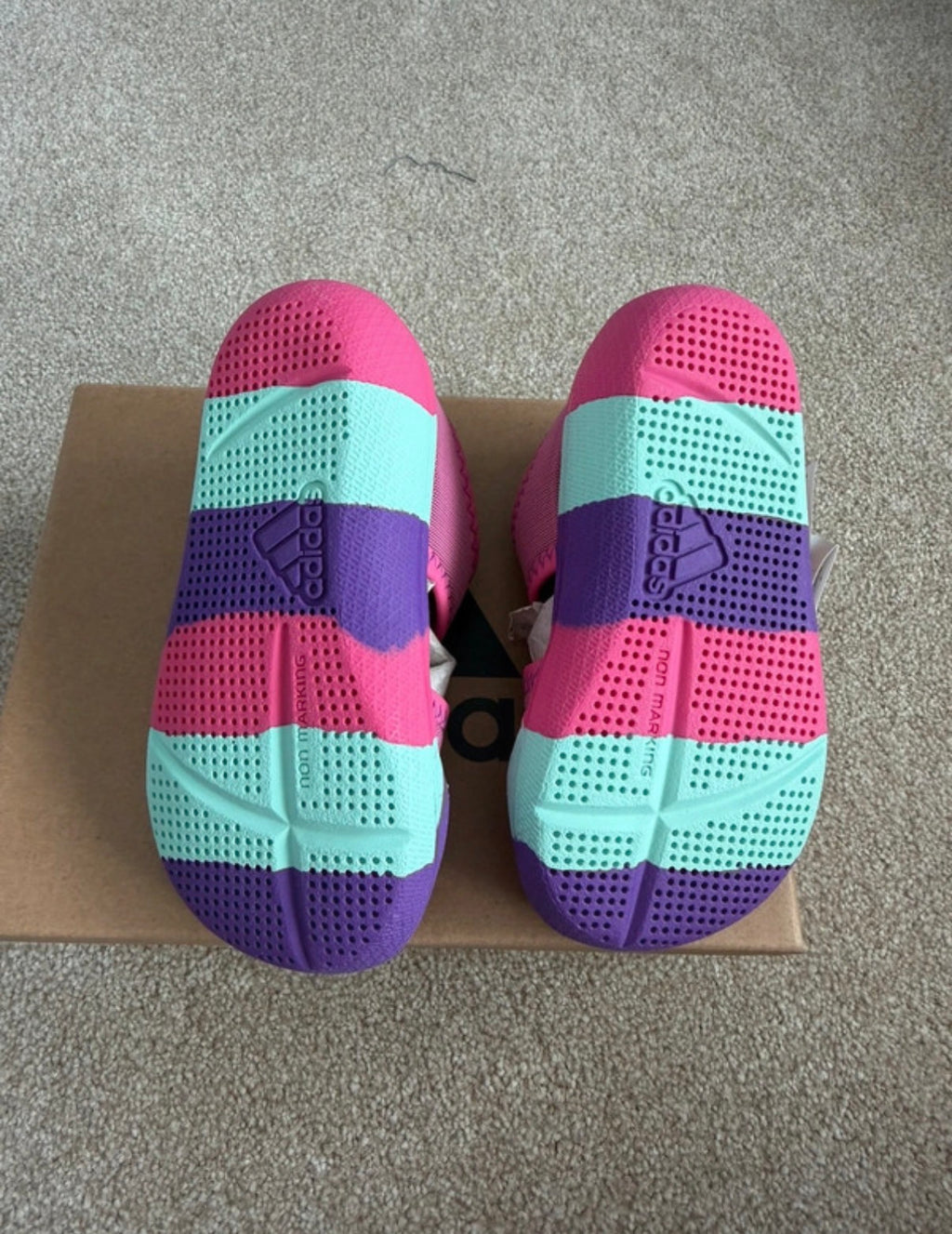 adidas AltaVenture I Baby Sandals Pink/Purple/Mint UK 5 EU 21 D97198