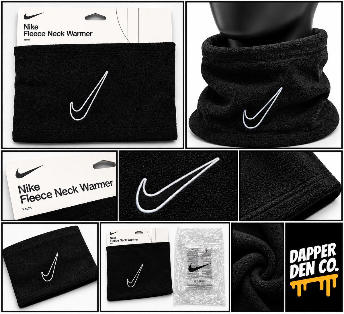 Nike Youth Fleece Neck Warmer Unisex Black