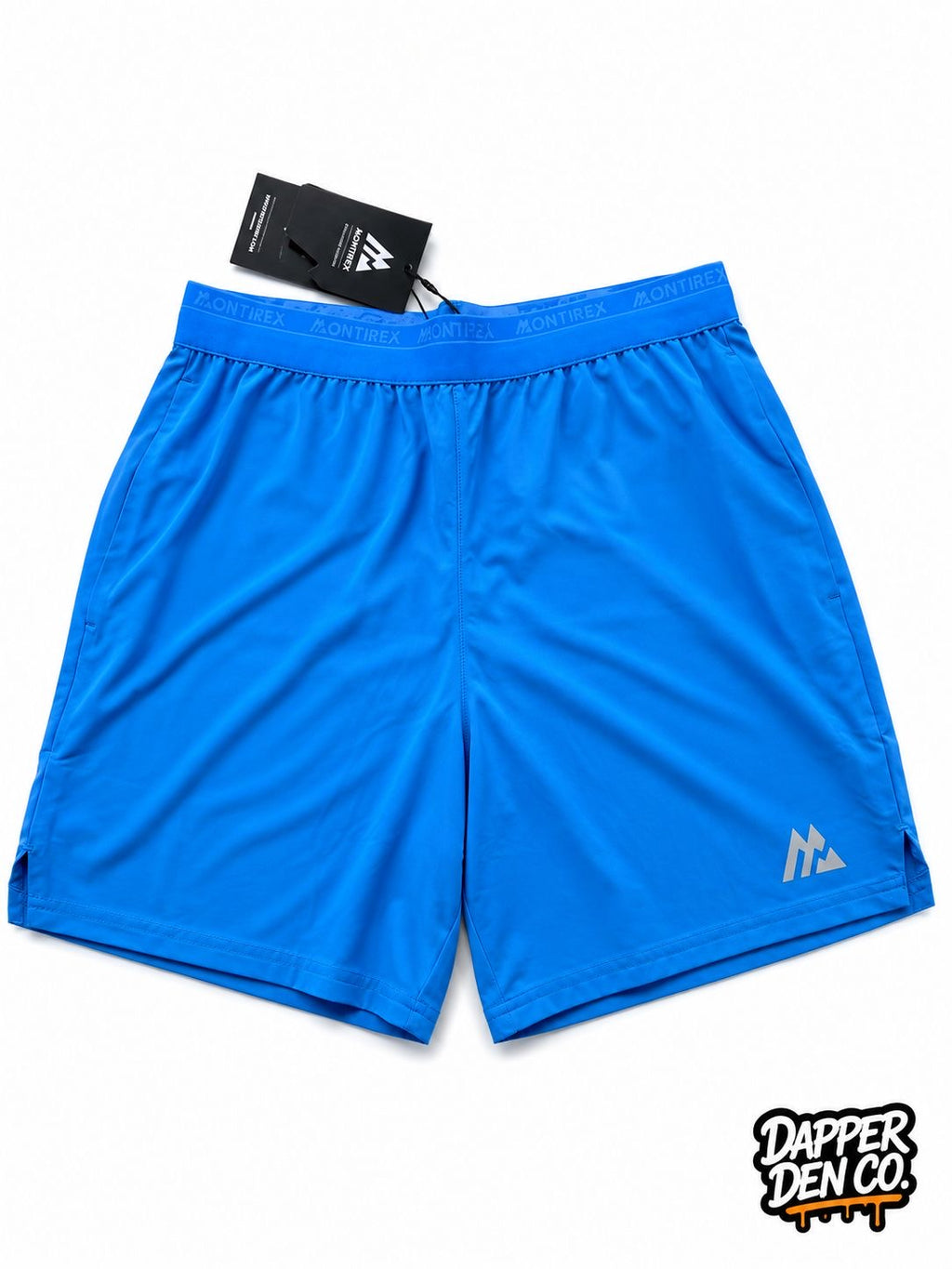 Montirex Men's FLY 3.0 Blue Athletic Shorts S Pockets Stretch Gym Running
