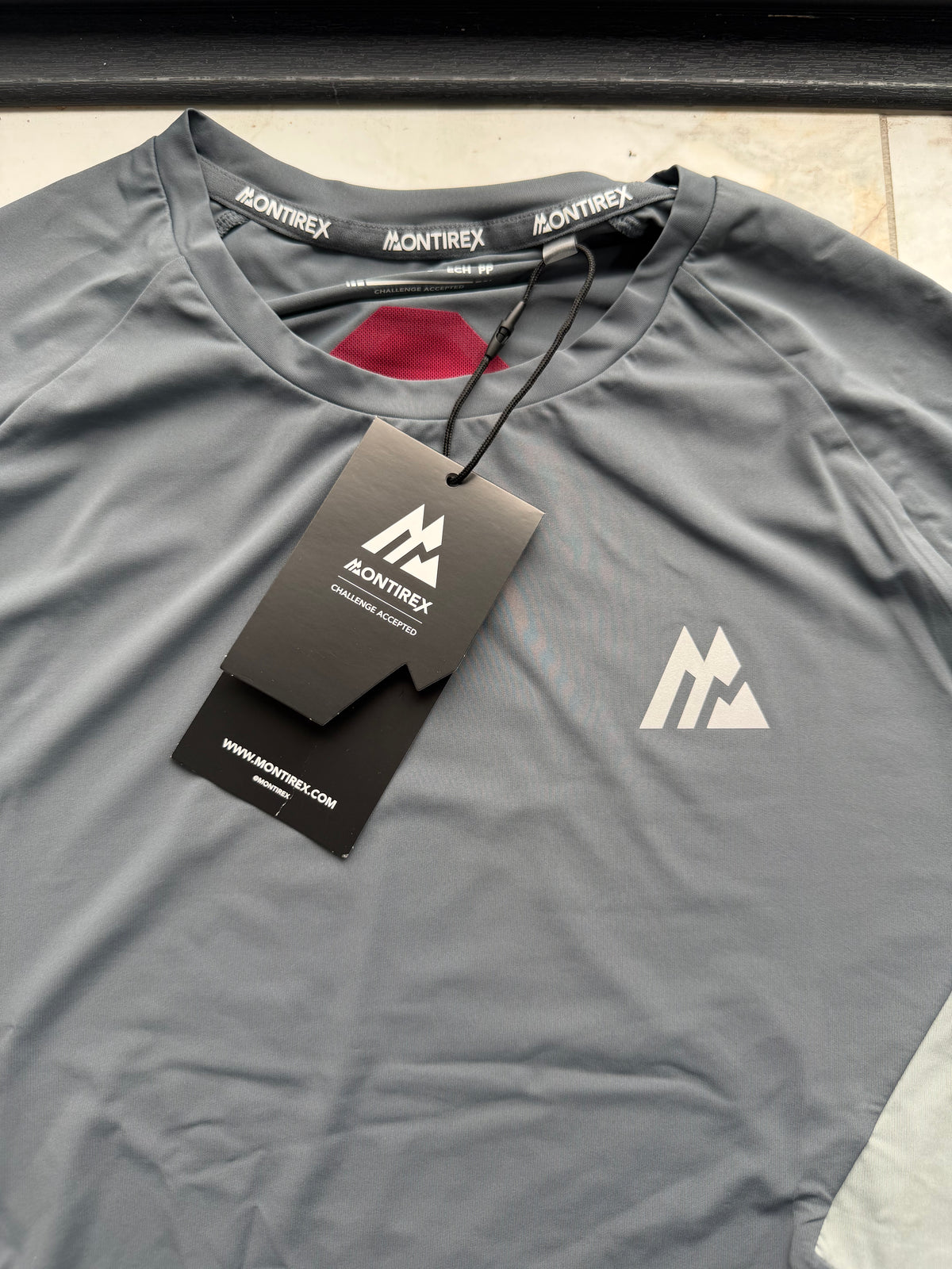 Montirex Logo Men's 2pc T-Shirt & Track Pants Set Drawstring Grey XS