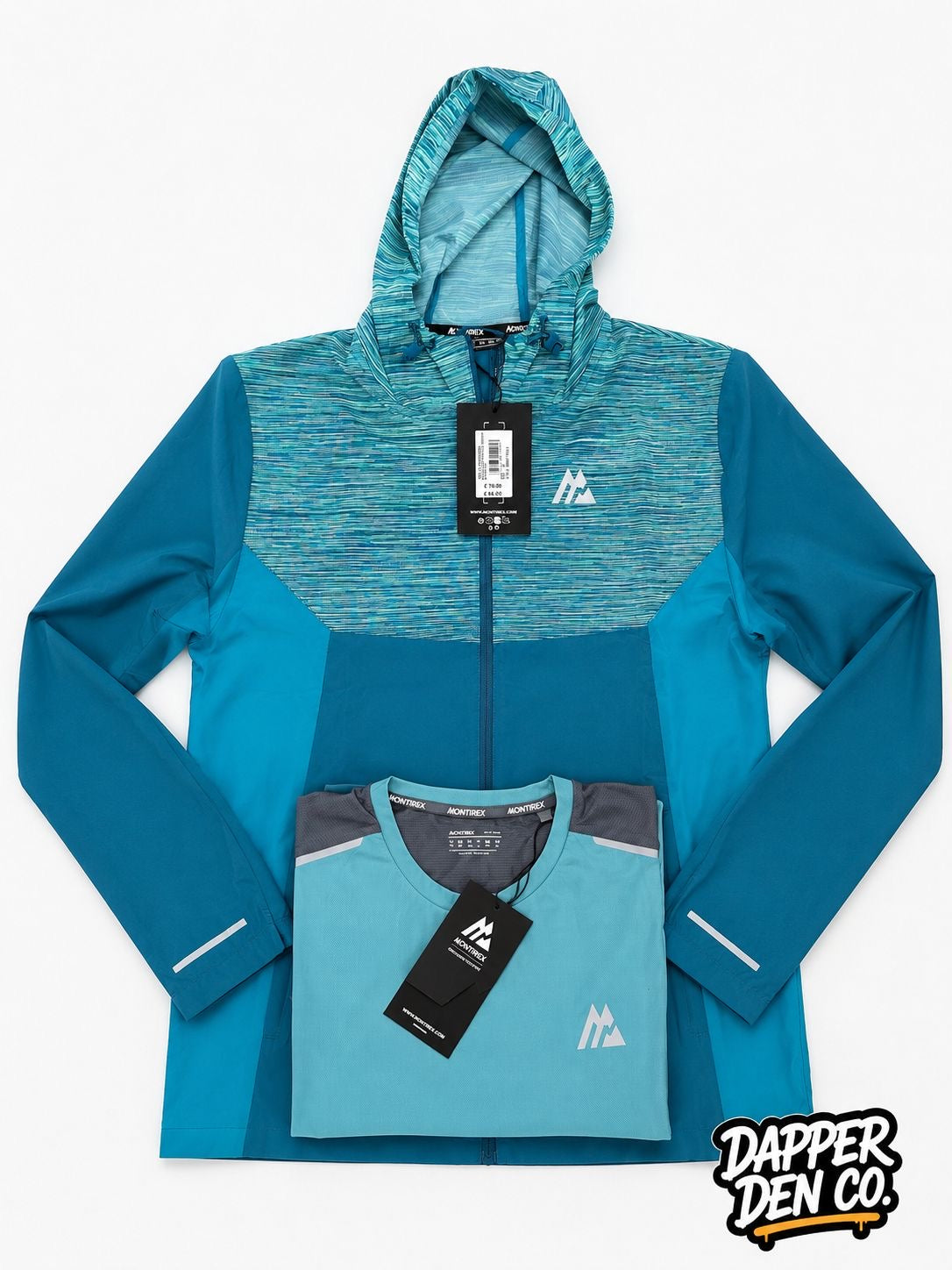 Montirex Trail windbreaker & Dri Fit T-Shirt set. Size Medium