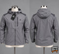 Montirex Lumos 2.0 Men’s Hooded Full Zip Softshell Jacket Grey 2XL