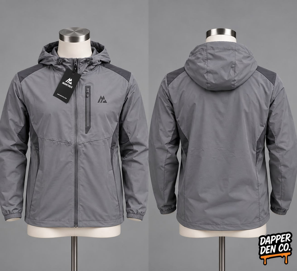 Montirex Lumos 2.0 Men’s Hooded Full Zip Softshell Jacket Grey 2XL