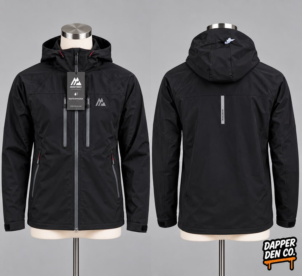 Montirex Cascade Waterproof Men’s Hooded Full Zip Jacket Black XS